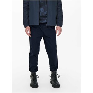 Tmavomodré chino nohavice ONLY & SONS Dew