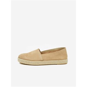 Espadrilky, slip on pre ženy OJJU - béžová