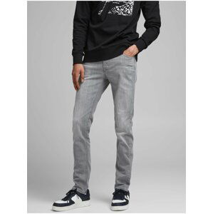 Svetlošedé slim fit rifle Jack & Jones Glenn