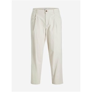 Krémové chino nohavice Jack & Jones Bill