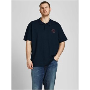 Tmavomodrá polokošeľa Jack & Jones Shark