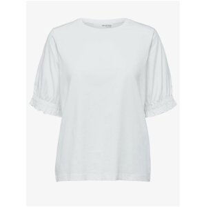 Biele tričko Selected Femme Lillliana