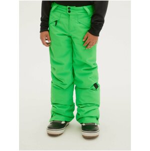 Neonovo zelené detské zimné nohavice O'Neill Anvil Pants