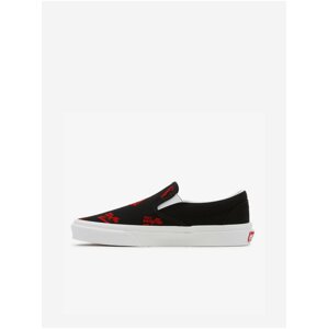 Čierne dámske vzorované slip on tenisky VANS UA Classic Slip On