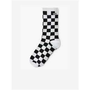 Čierno-biele dámske kockované ponožky VANS