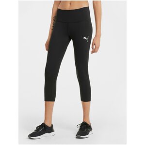 Čierne dámske skrátené legíny Puma Active Tights