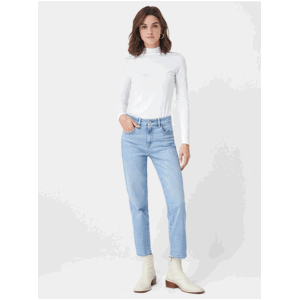 Svetlomodré dámske skrátené slim fit rifle Salsa Jeans