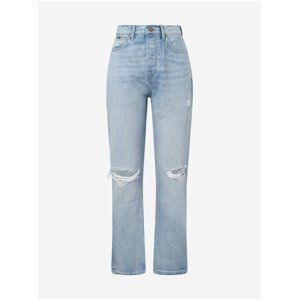 Svetlomodré dámske straight fit rifle Pepe Jeans Celyn