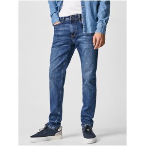 Modré pánske slim fit rifle Pepe Jeans Hatch