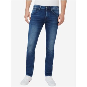 Tmavomodré pánske slim fit rifle Pepe Jeans Track