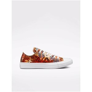 Oranžové dámske vzorované tenisky Converse Chuck Taylor Tropical