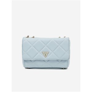 Světle modrá dámská malá crossbody kabelka Guess Cessily