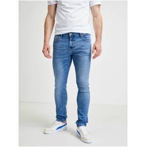 Slim fit pre mužov Guess - modrá