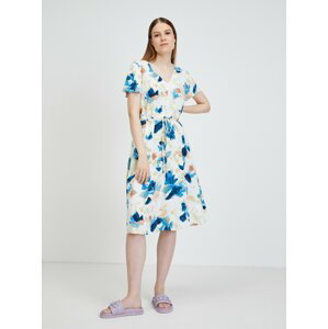 Letné a plážové šaty pre ženy Tom Tailor - modrá, biela