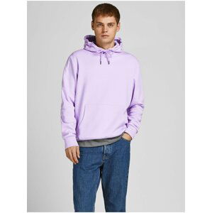 Svetlofialová basic mikina s kapucou Jack & Jones Basic