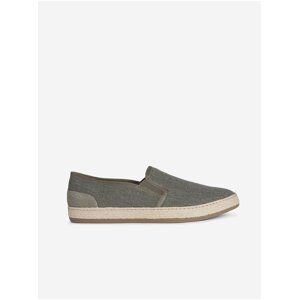 Tmavozelené pánske slip on tenisky Geox Pantelleria