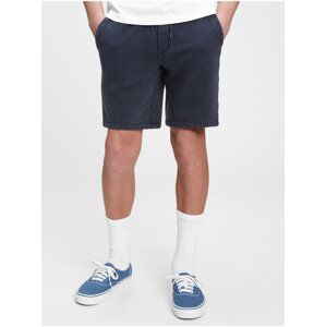 Tmavomodré detské kraťasy GAP teen pull-on easy shorts