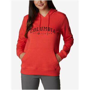 Červená dámska mikina s kapucou Columbia Hoodie
