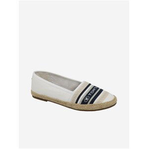 Espadrilky, slip on pre ženy Tom Tailor - biela