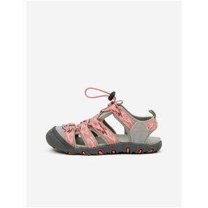 Ružovo-šedé dievčenské sandále SAM 73 Atbera
