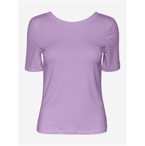Basic tričká pre ženy VERO MODA - svetlofialová
