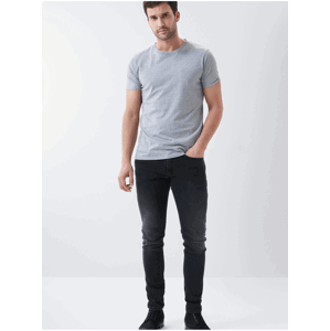 Čierne pánske slim fit rifle Salsa Jeans Slim