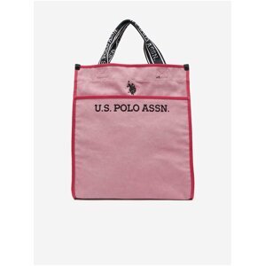 Ružová dámska veľká taška U.S. Polo Assn. Halifax