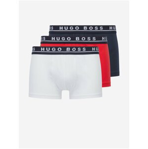 Boxerky pre mužov BOSS - červená, tmavomodrá, biela