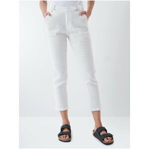 Chino nohavice pre ženy Salsa Jeans - biela