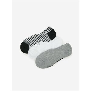 Ponožky pre ženy Converse - biela, sivá, čierna