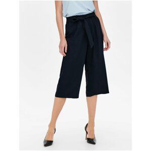 Tmavomodré ľanové culottes JDY Say