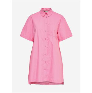 Ružové košeľové šaty ONLY Winni