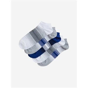 5 párov pruhovaných športových ponožiek s technológiou Cool & Fresh™ Marks & Spencer šedá