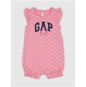Ružový detský overal s logom GAP