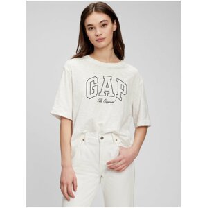 Biele dámske tričko GAP logo easy