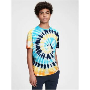 Farebné chlapčenské tričko s vrecúškom z organickej bavlny GAP