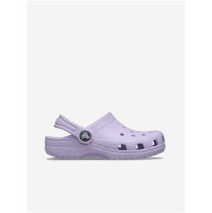 Svetlofialové dievčenské papuče Crocs