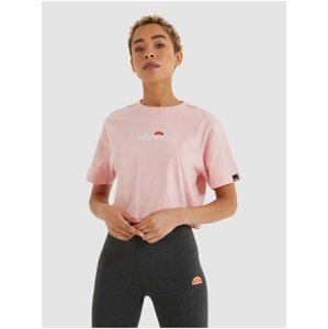 Svetloružový dámsky crop top Ellesse Fireball