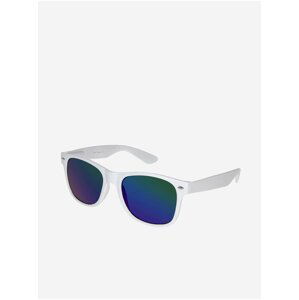 VeyRey Slnečné okuliare Nerd zrkadlové modro-zelené sklá