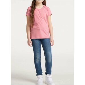 Ružové dievčenské basic tričko Ragwear Violka