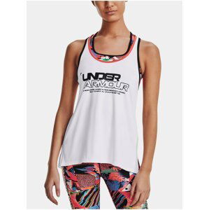 Tielko Under Armour Knockout Tank CB Graphic - biela