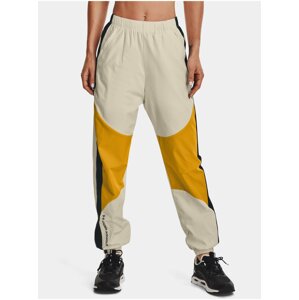 Nohavice Under Armour UA Rush Woven Pant - hnedá