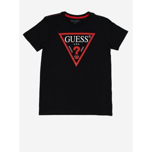 Čierne chlapčenské tričko Guess