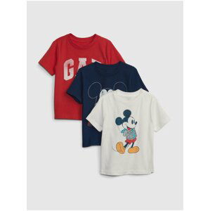 Farebné chlapčenské tričká GAP Disney Mickey Mouse, 3ks