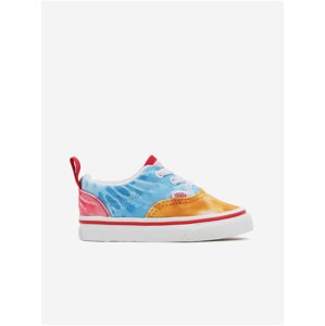 Oranžovo-modré detské batikované tenisky VANS Tie Dye