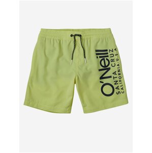 Svetlozelené chlapčenské plavky O'Neill PB CALI SHORTS