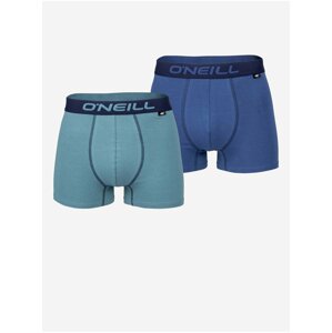 Sada dvoch pánskych boxeriek v tyrkysovej a modrej farbe O'Neill BOXER PLAIN 2PACK