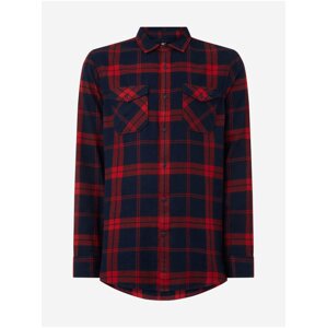 Modro-červená pánska kockovaná košeľa O'Neill LM CHECK FLANNEL SHIRT