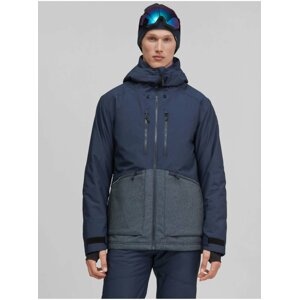 Tmavomodrá pánska lyžiarska/snowboardová bunda O'Neill TEXTURED JACKET