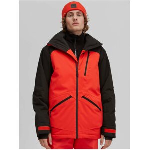 Čierno-červená pánska lyžiarska/snowboardová bunda O'Neill TOTAL DISORDER JACKET